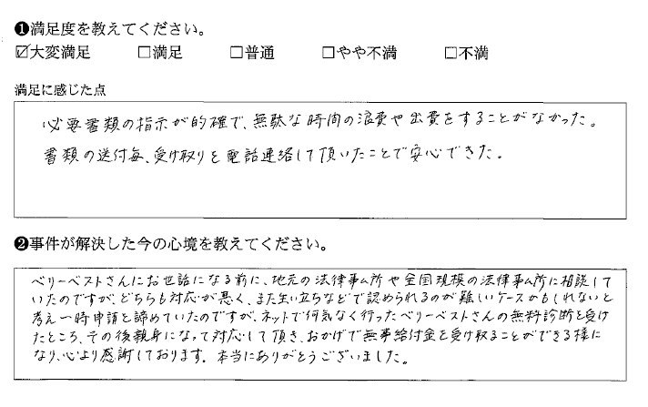 指示が的確で時間や費用を無駄に使わずに済んだ